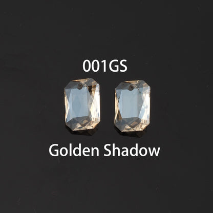Gold Filled Crystal Oval Charm Pendant for Jewelry Making