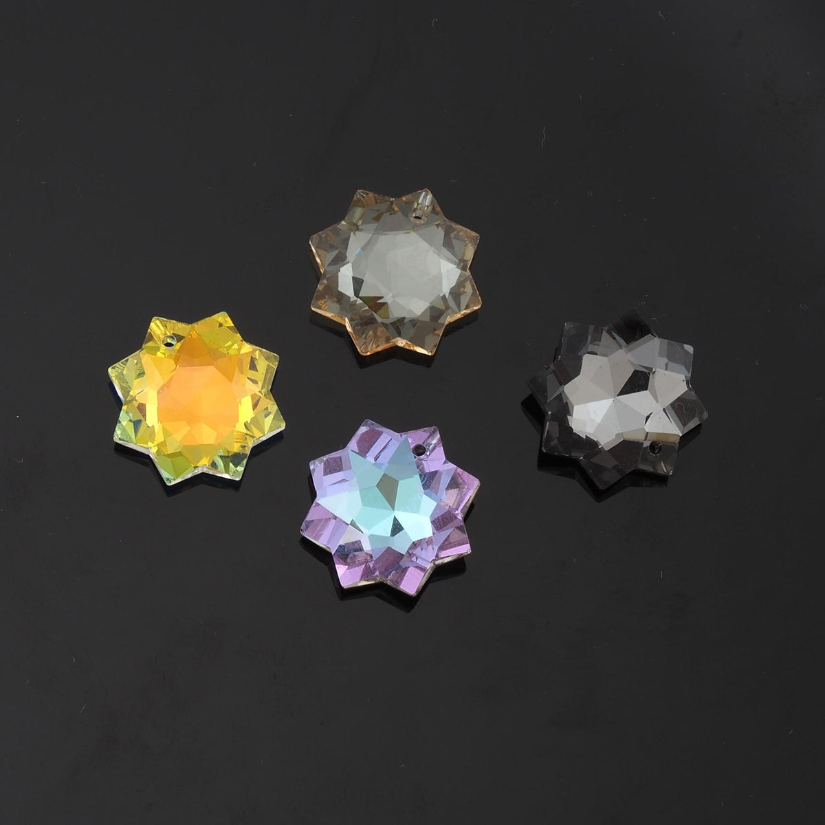 Gold Filled Crystal Sun Charm Pendant for Jewelry Making