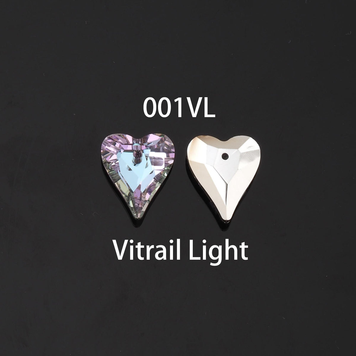 Gold Filled Crystal Heart Charm Pendant for Jewelry Making