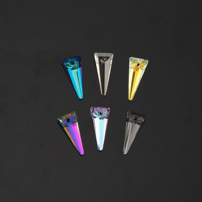 1pcs Triangle Crystal Pendant Crystal AB Rhinestones for DIY Craft Jewelry Making Supply