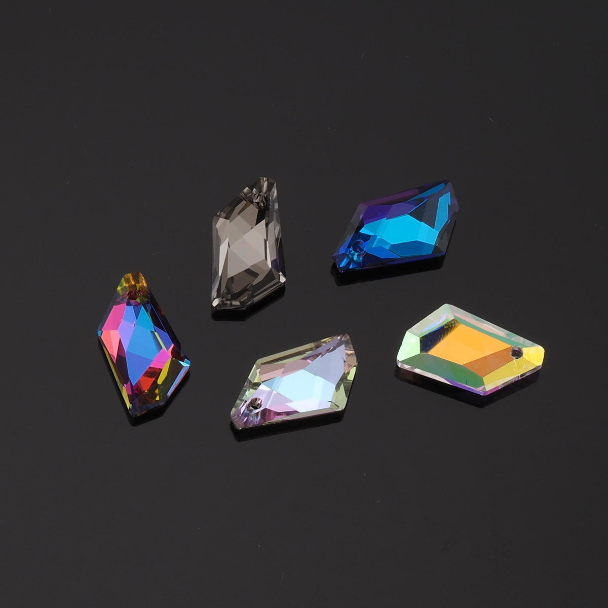 1pcs Geometry Crystal Pendant Crystal AB Rhinestones for DIY Craft Jewelry Making Supply