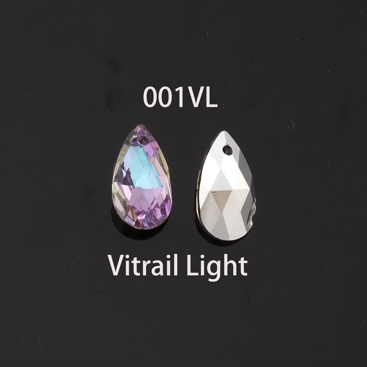 Gold Filled Crystal Teardrop Charm Pendant for Jewelry Making