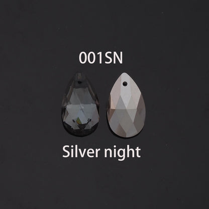 Gold Filled Crystal Teardrop Charm Pendant for Jewelry Making