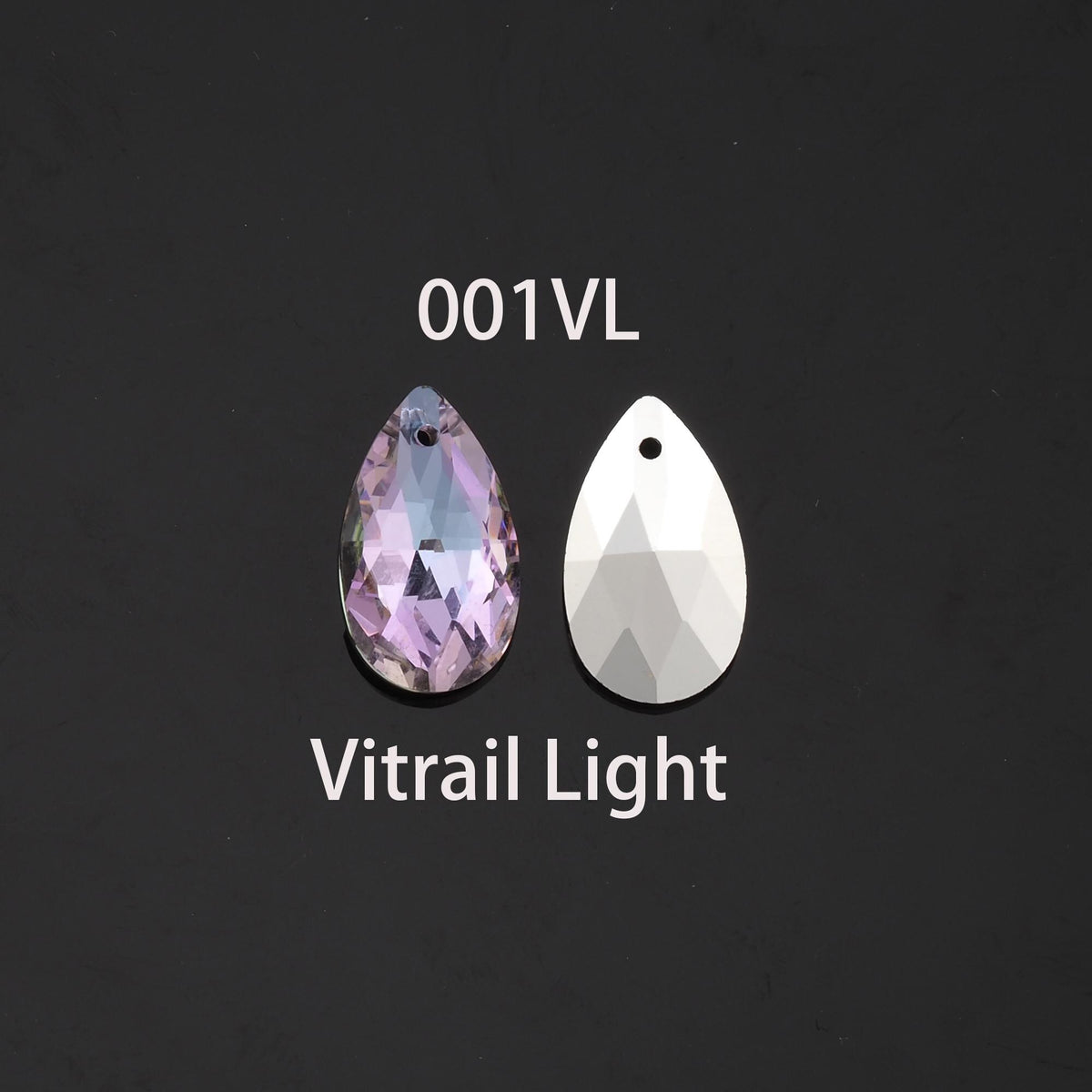 Gold Filled Crystal Teardrop Charm Pendant for Jewelry Making