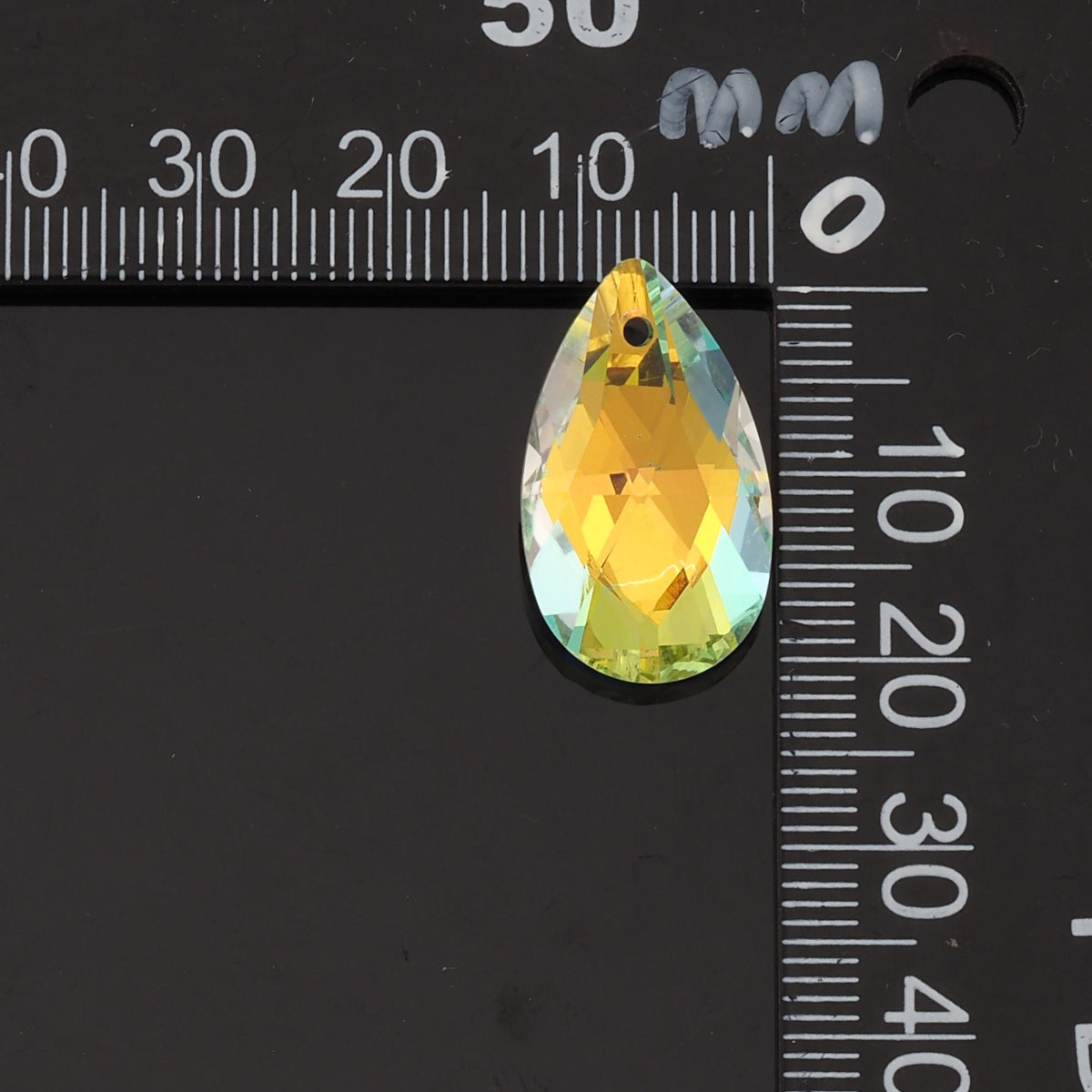 Gold Filled Crystal Teardrop Charm Pendant for Jewelry Making