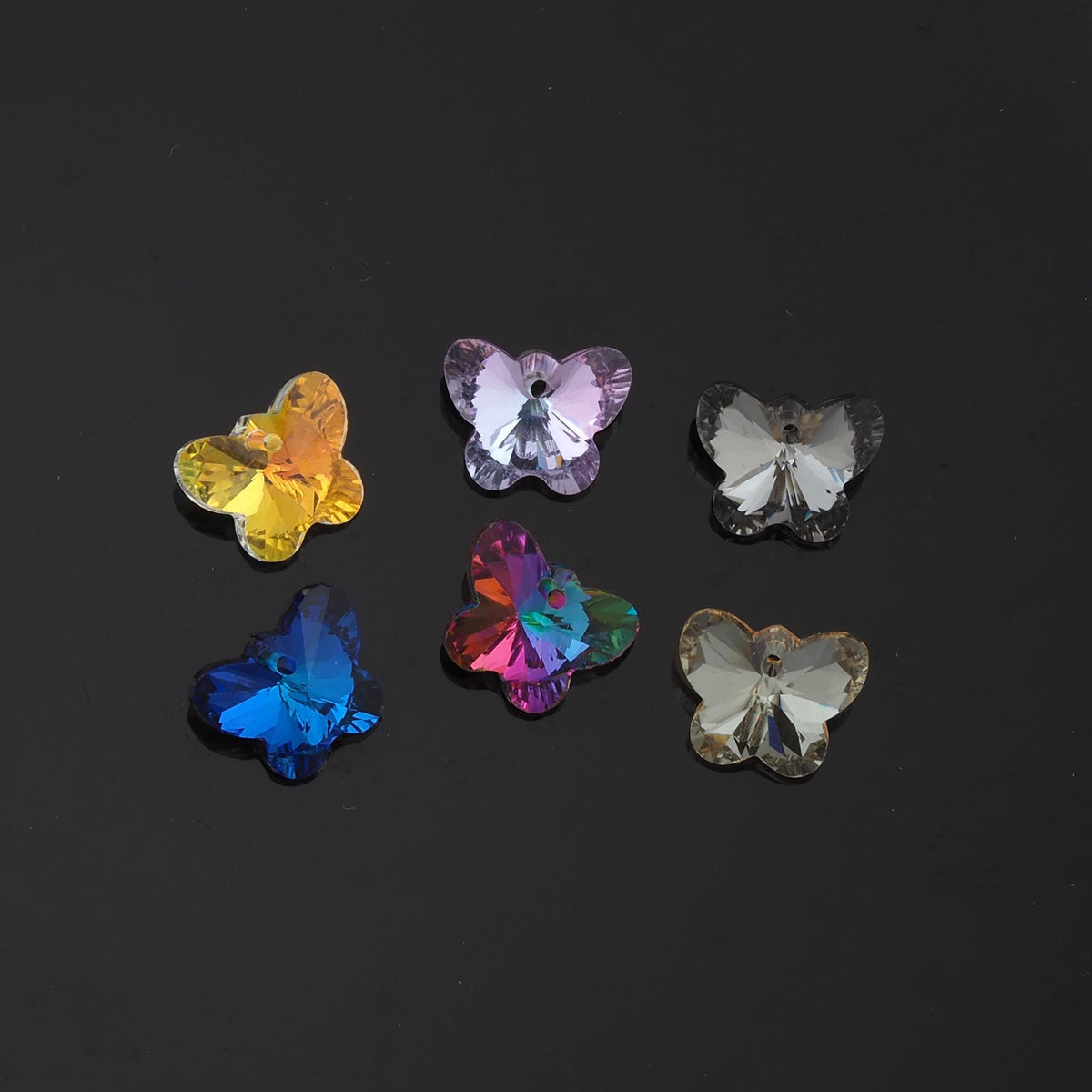 1pcs Butterfly Crystal Pendant Crystal AB Rhinestones for DIY Craft Jewelry Making Supply