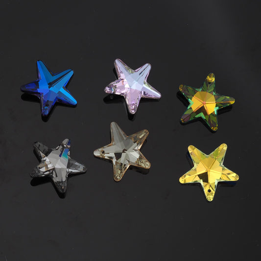 1pcs Star Crystal Pendant Crystal AB Rhinestones for DIY Craft Jewelry Making Supply
