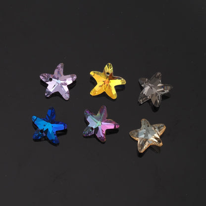1pcs Starfish Crystal Pendant Crystal AB Rhinestones for DIY Craft Jewelry Making Supply