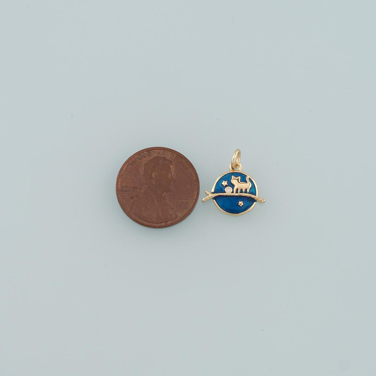 18K Gold Filled Enamel Star Charm Pendant for Jewelry Making