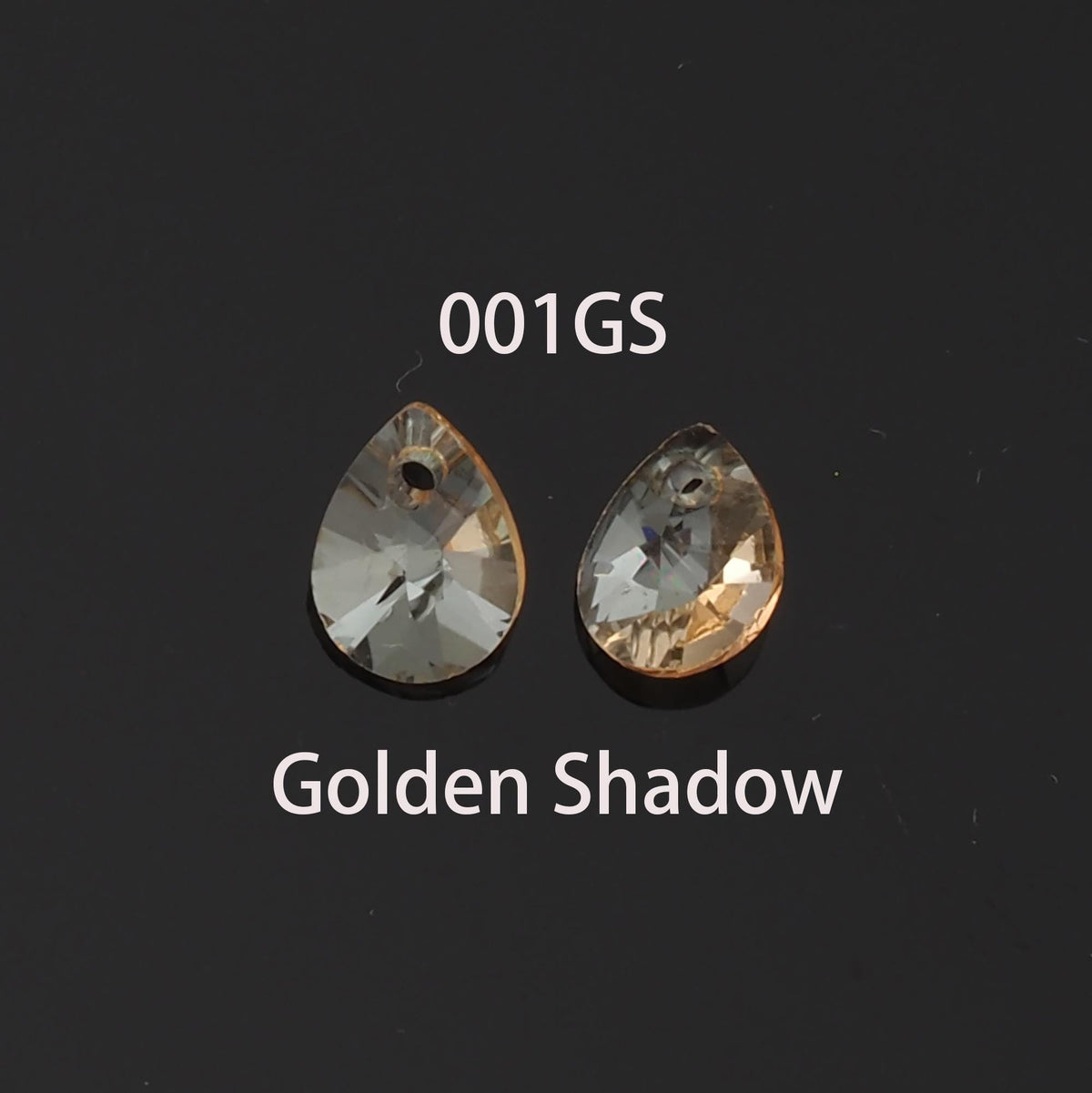 Gold Filled Crystal Teardrop Charm Pendant for Jewelry Making