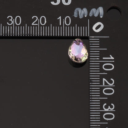 5pcs Teardrop Crystal Pendant Crystal AB Rhinestones for DIY Craft Jewelry Making Supply