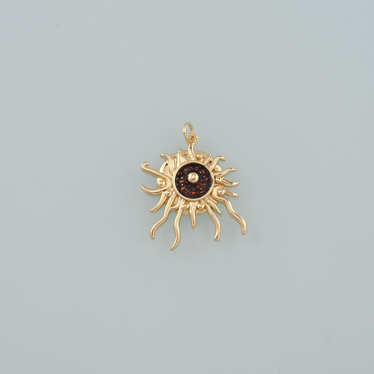 18K Gold Filled Evil Eye Pendant,Enamel Eye Charm Bracelet Necklace for DIY Jewelry Making Supply