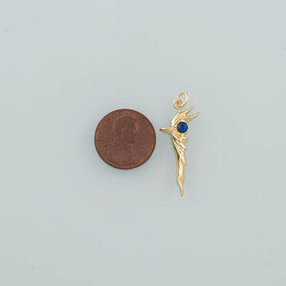 18K Gold Filled Cane Pendant,Enamel Cane Charm Bracelet Necklace for DIY Jewelry Making Supply