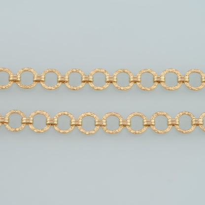 Gold Round Chain,18K Gold Filled Round Chain for Necklace Bracelet DIY Jewelry Making Supply