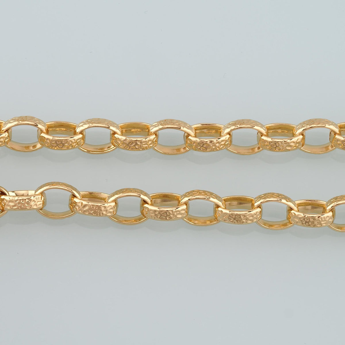 18K Gold Filled Oval Rolo Chain 3.28 ft, 16.40 ft for Jewelry Making