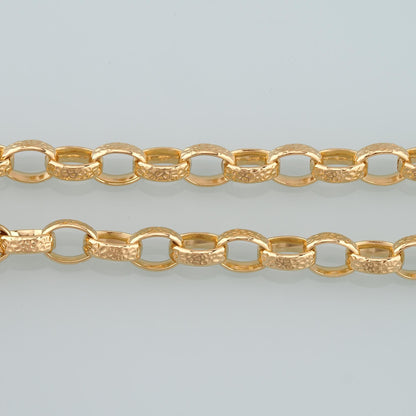 18K Gold Filled Oval Rolo Chain 3.28 ft, 16.40 ft for Jewelry Making