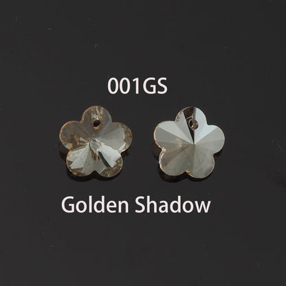 Gold Filled Crystal Flower Charm Pendant for Jewelry Making