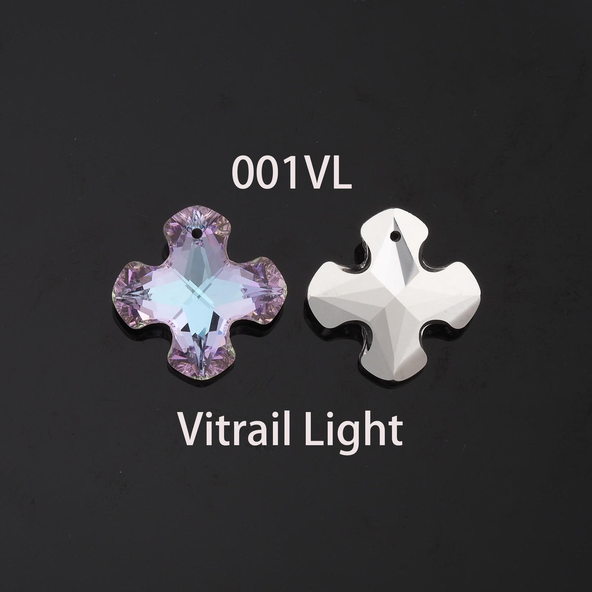 1pcs Cross Crystal Pendant Crystal AB Rhinestones for DIY Craft Jewelry Making Supply