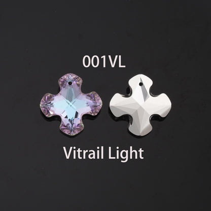1pcs Cross Crystal Pendant Crystal AB Rhinestones for DIY Craft Jewelry Making Supply