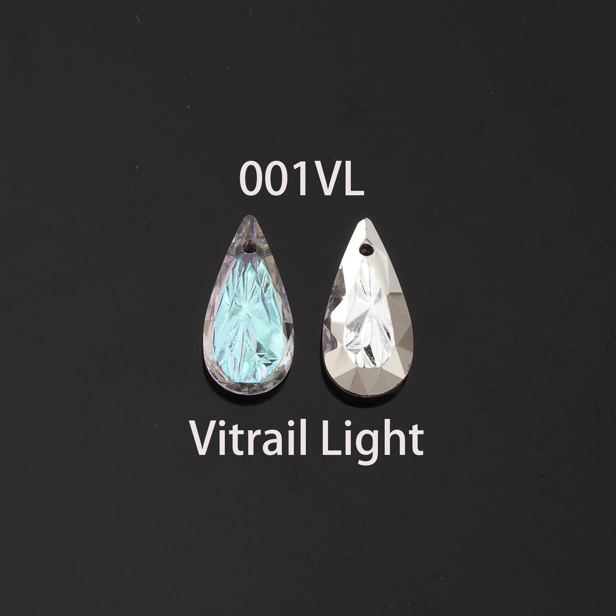 Gold Filled Crystal Teardrop Charm Pendant for Jewelry Making