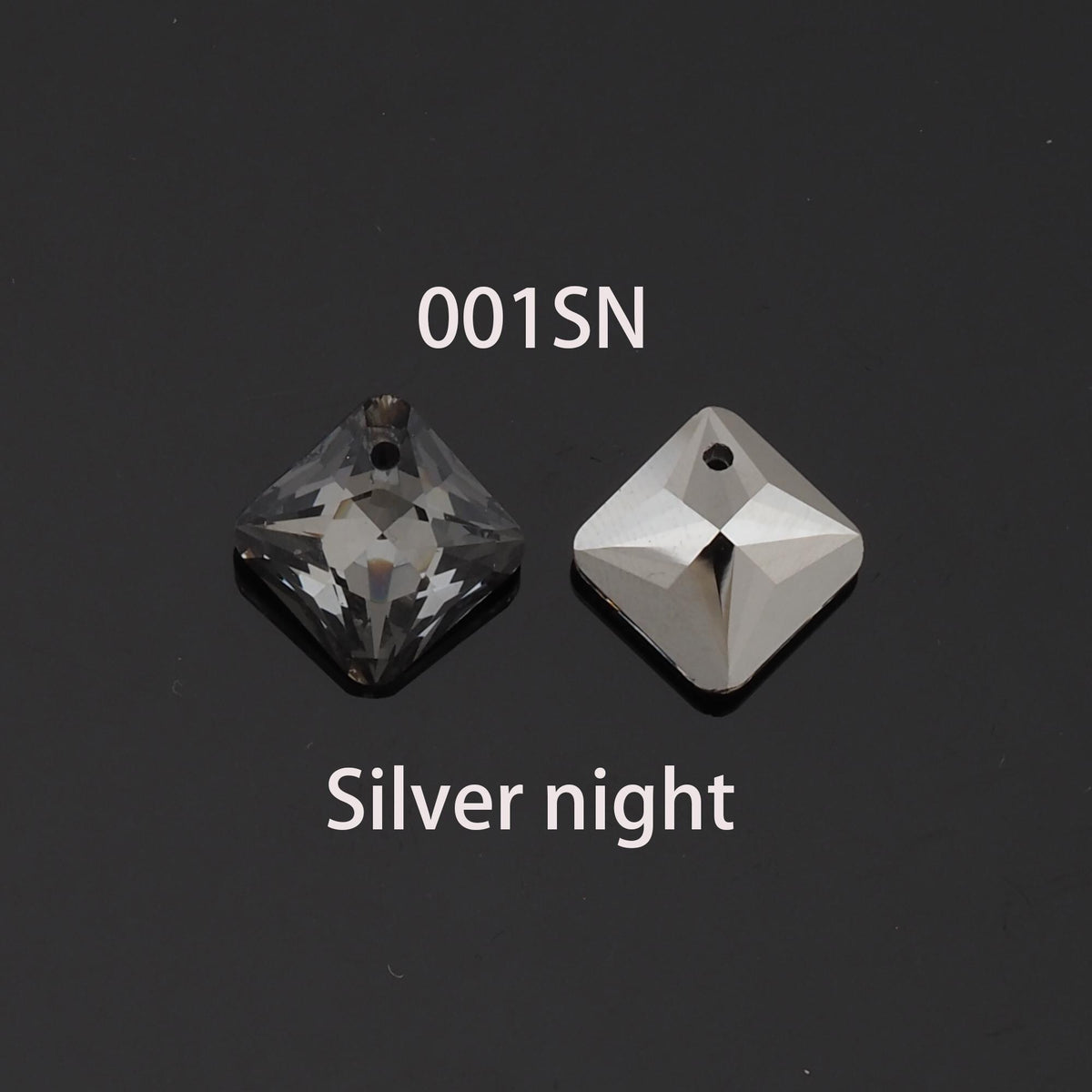1pcs Square Crystal Pendant Crystal AB Rhinestones for DIY Craft Jewelry Making Supply