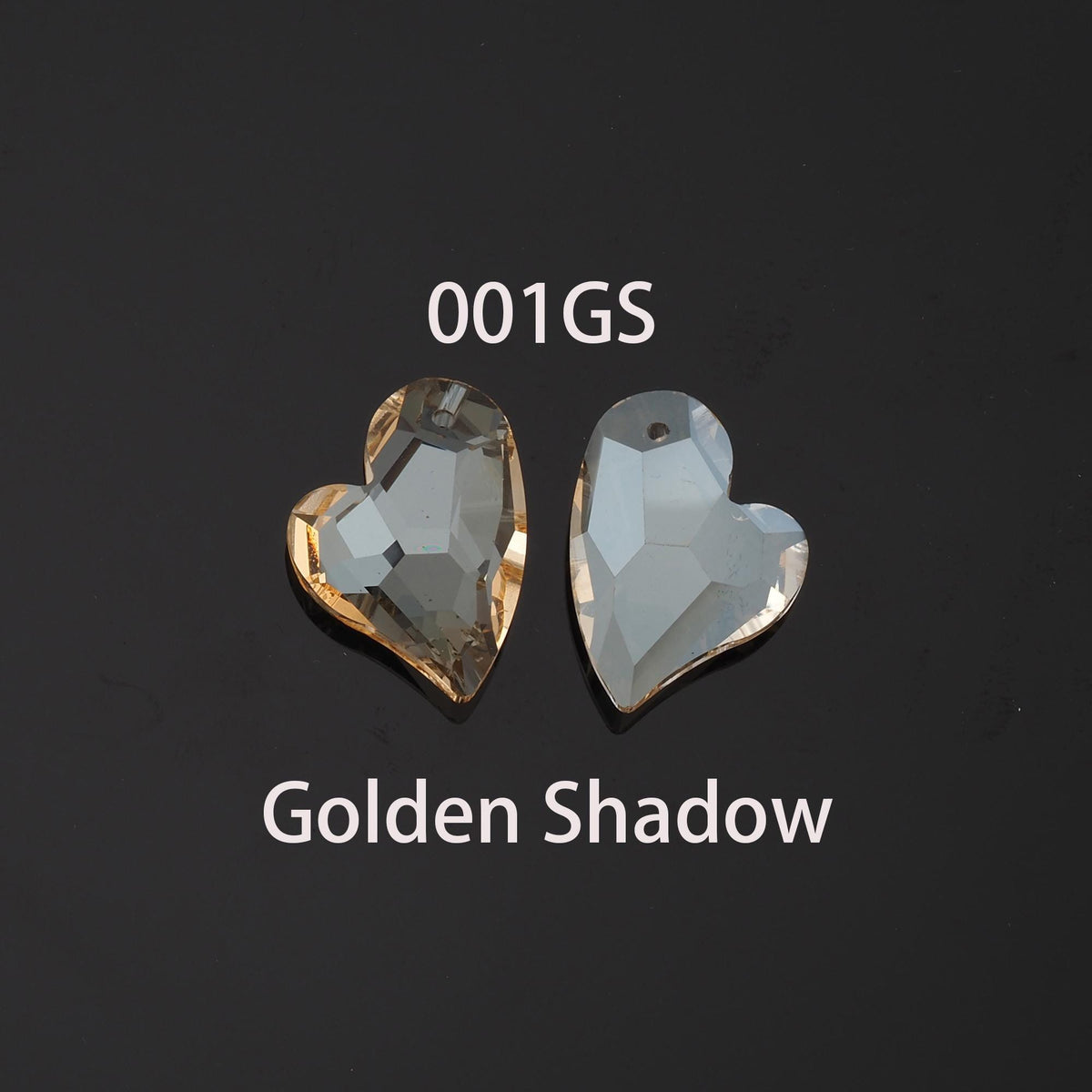 18K Gold Filled Heart Charm Pendant for Jewelry Making
