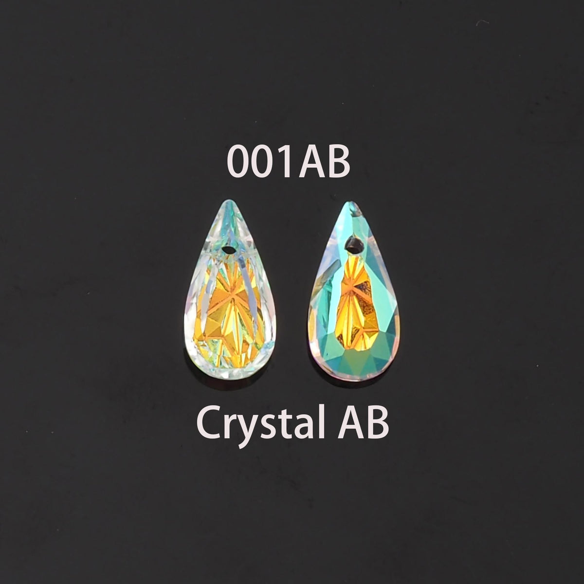 1pcs Teardrop Crystal Pendant Crystal AB Rhinestones for DIY Craft Jewelry Making Supply