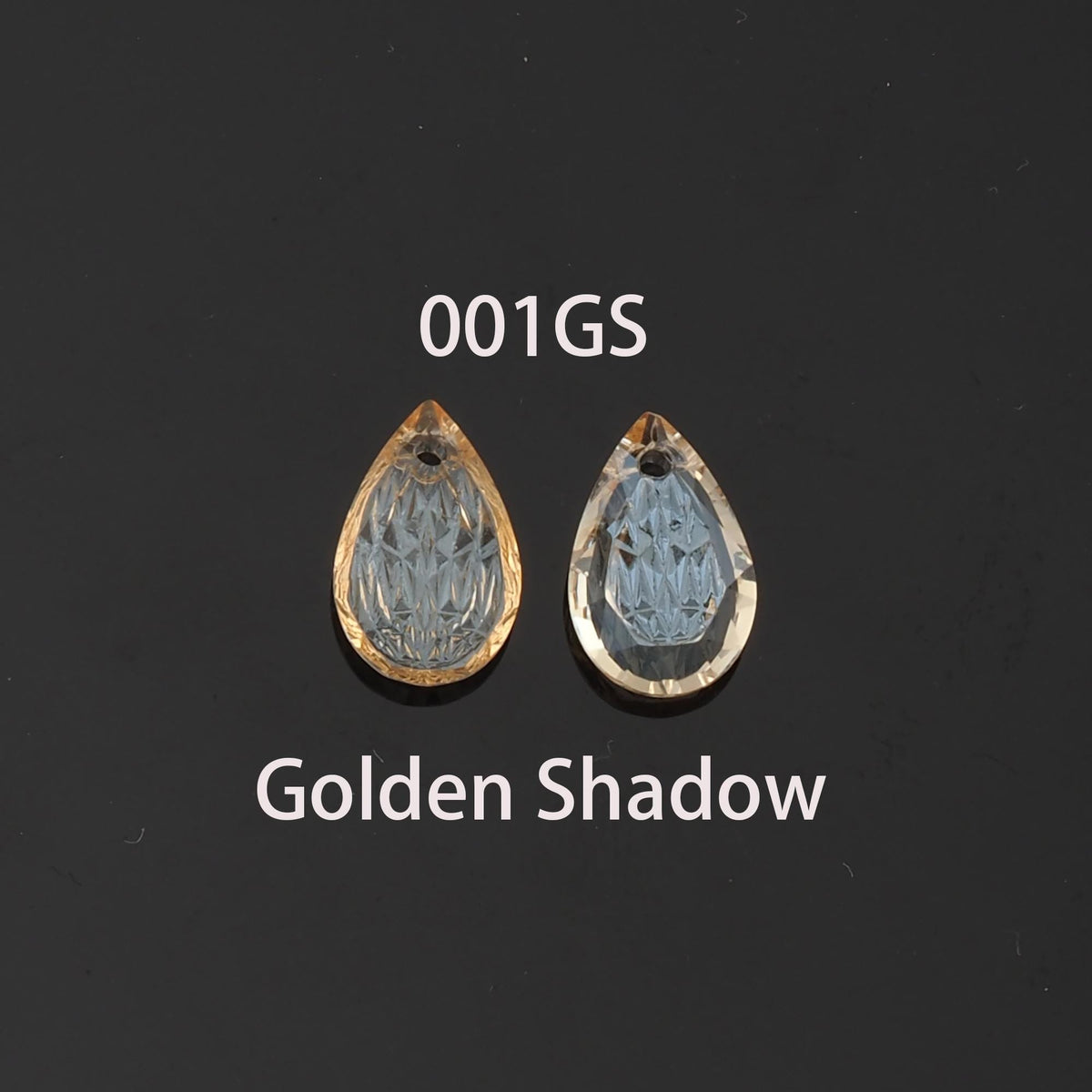 Gold Filled Crystal Teardrop Charm Pendant for Jewelry Making