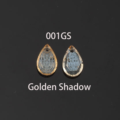 Gold Filled Crystal Teardrop Charm Pendant for Jewelry Making