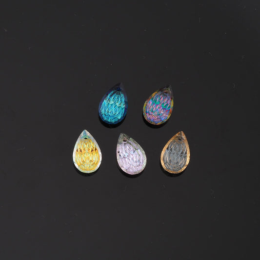 1pcs Teardrop Crystal Pendant Crystal AB Rhinestones for DIY Craft Jewelry Making Supply