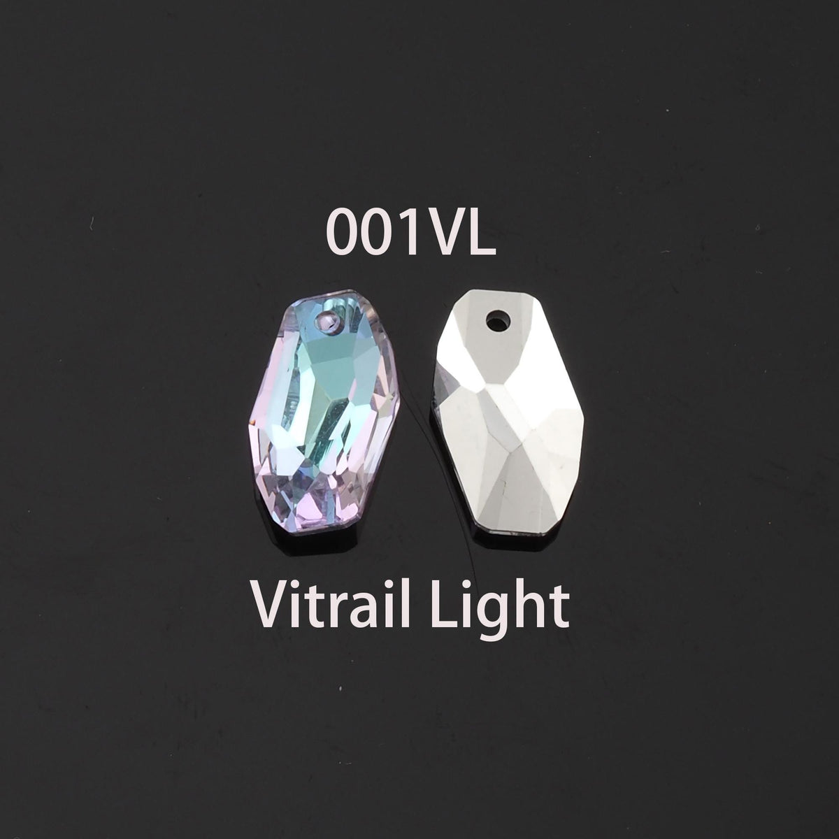 1pcs Oval Crystal Pendant Crystal AB Rhinestones for DIY Craft Jewelry Making Supply