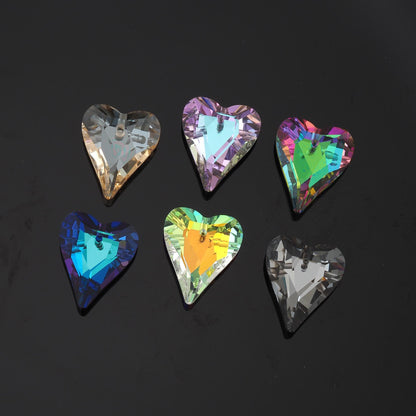 1pcs Heart Crystal Pendant Crystal AB Rhinestones for DIY Craft Jewelry Making Supply