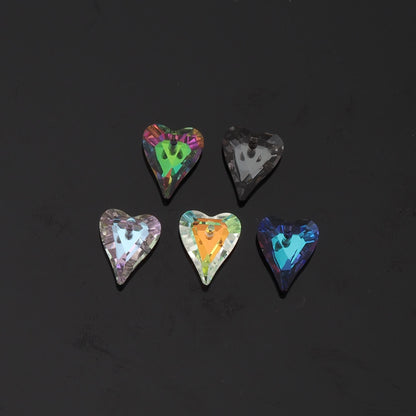 1pcs Heart Crystal Pendant Crystal AB Rhinestones for DIY Craft Jewelry Making Supply