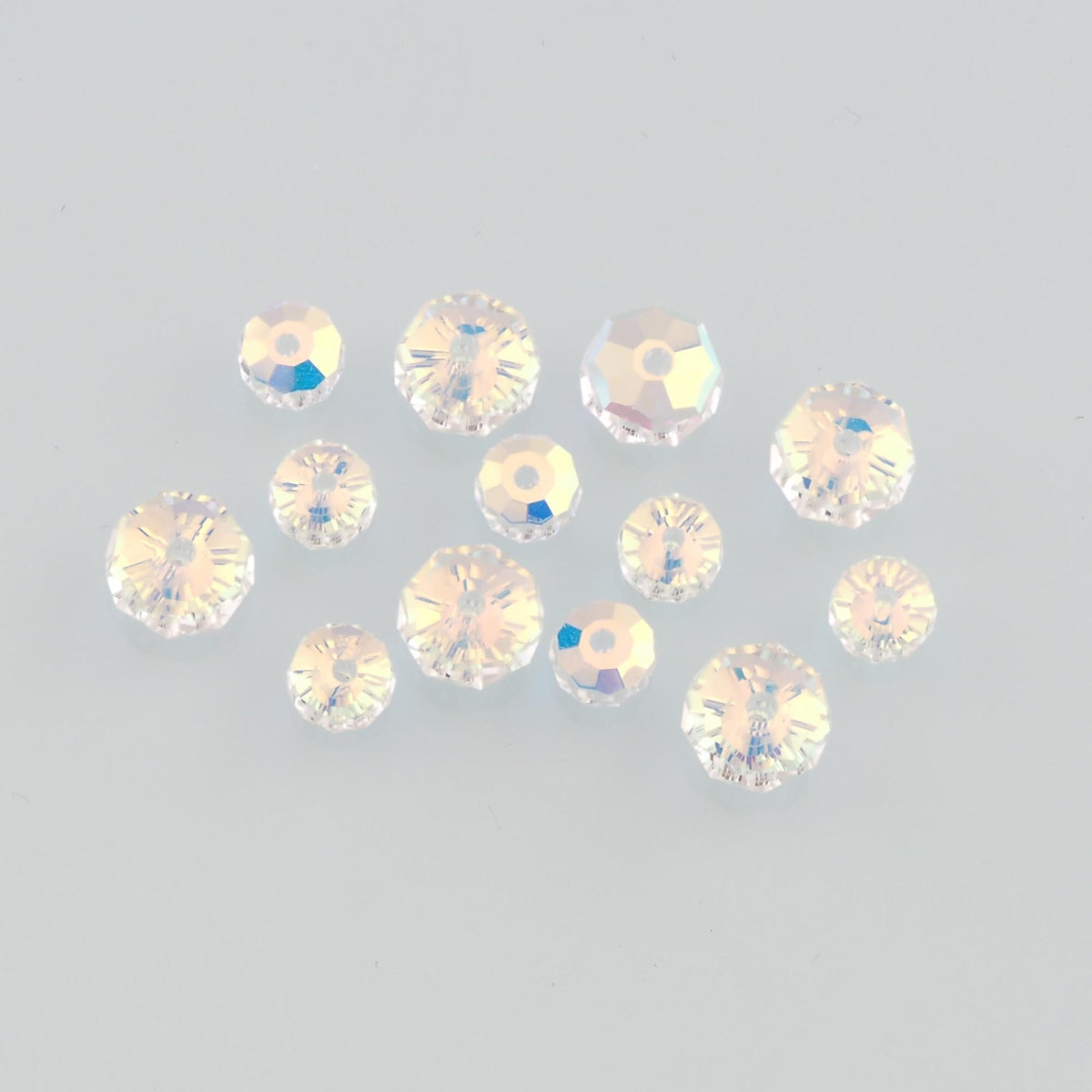 5pcs Wheel Crystal Spacer Bead Crystal AB Rhinestones for DIY Craft Jewelry Making Supply