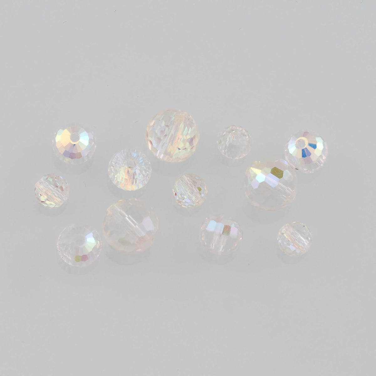 Gold Filled Crystal Spacer Beads 6 mm, 8 mm for Jewelry Making