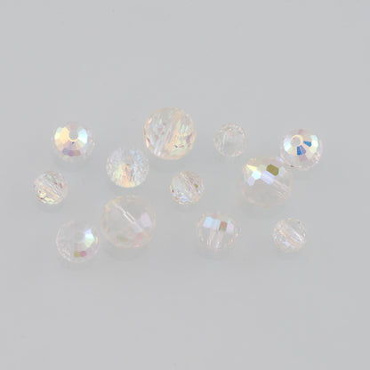 Gold Filled Crystal Spacer Beads 6 mm, 8 mm for Jewelry Making