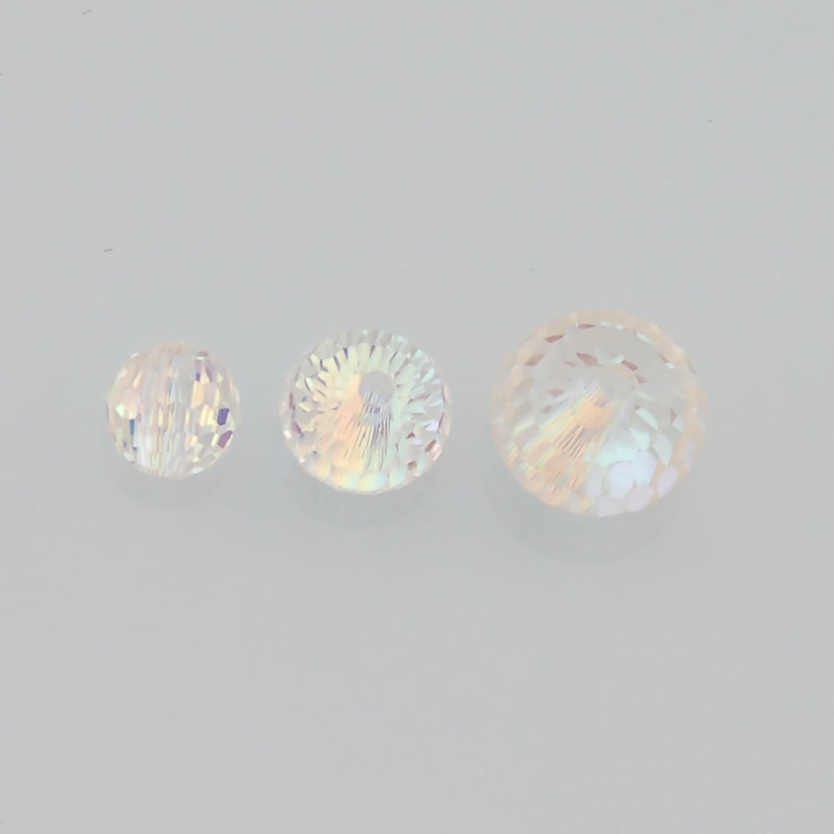 Gold Filled Crystal Spacer Beads 6 mm, 8 mm for Jewelry Making