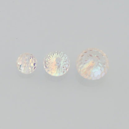 Gold Filled Crystal Spacer Beads 6 mm, 8 mm for Jewelry Making