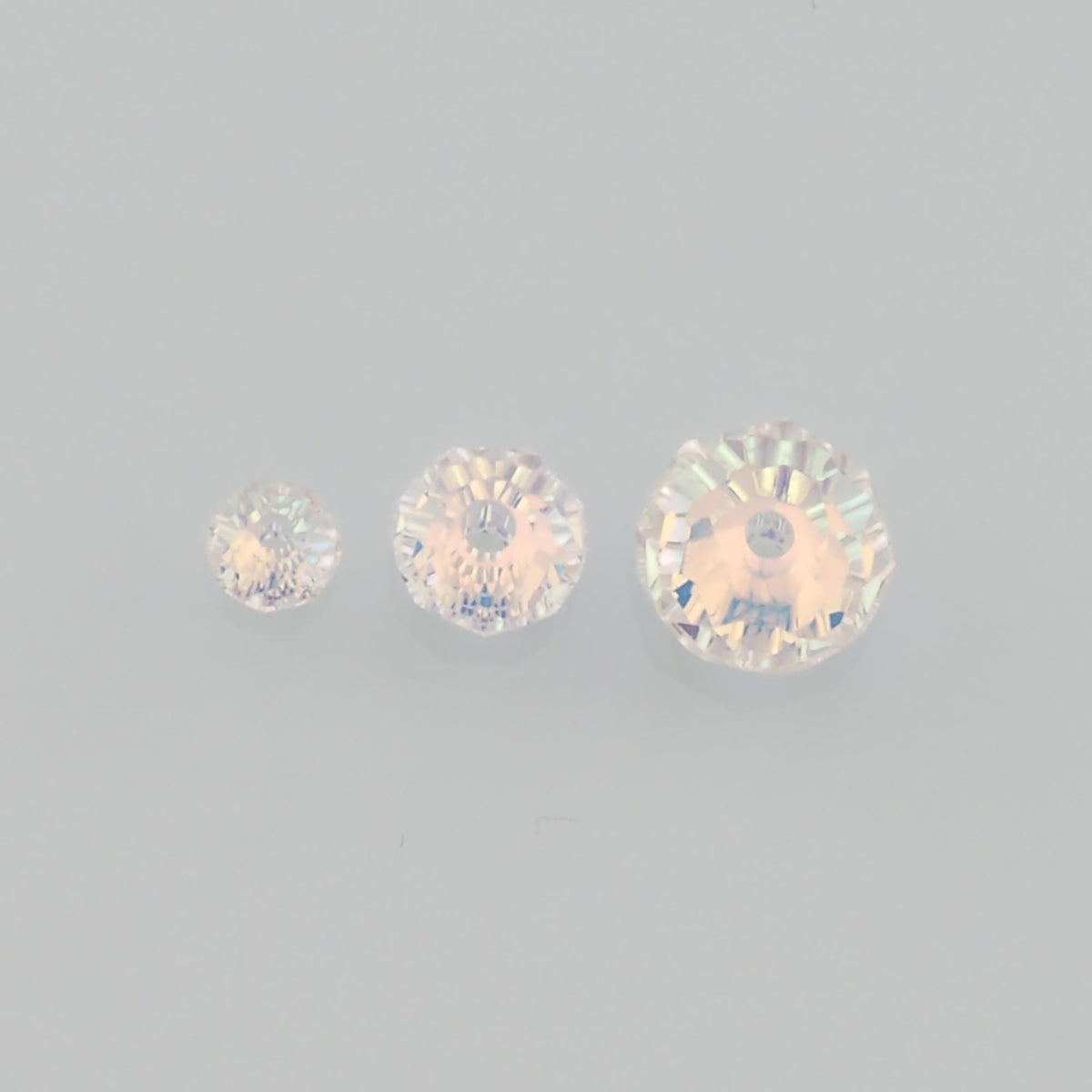 Gold Filled Crystal Spacer Beads 4 mm, 6 mm for Jewelry Making