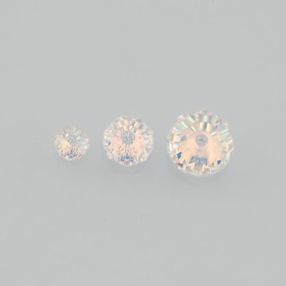 Gold Filled Crystal Spacer Beads 4 mm, 6 mm for Jewelry Making