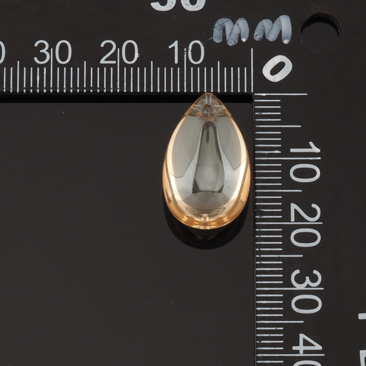 Gold Filled Crystal Teardrop Charm Pendant for Jewelry Making