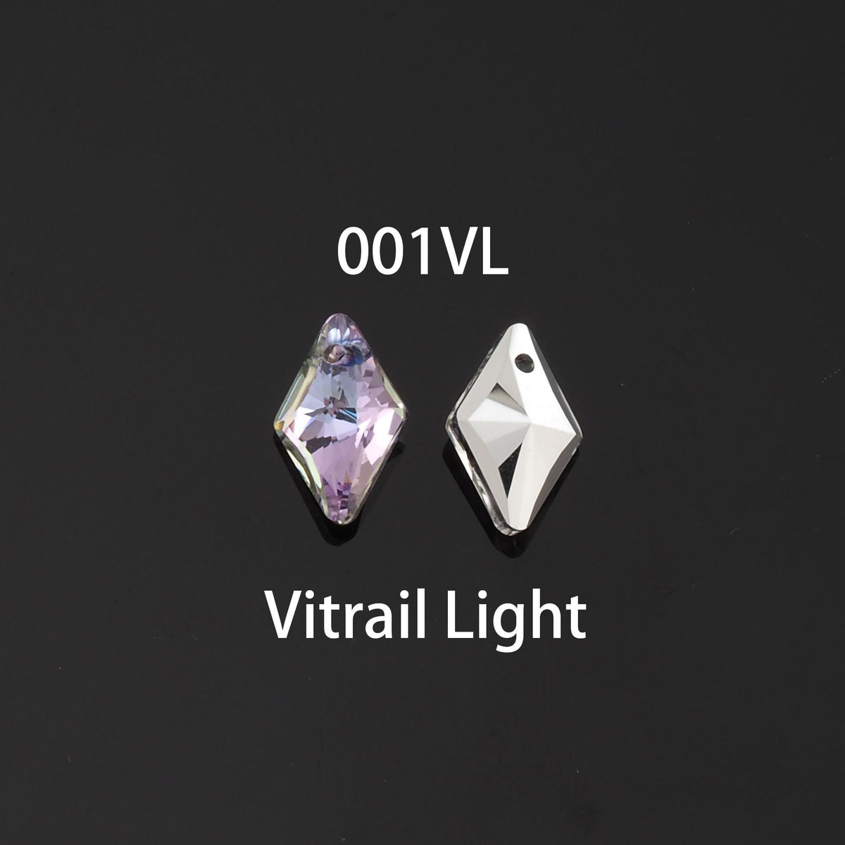 1pcs Rhombus Crystal Pendant Crystal AB Rhinestones for DIY Craft Jewelry Making Supply