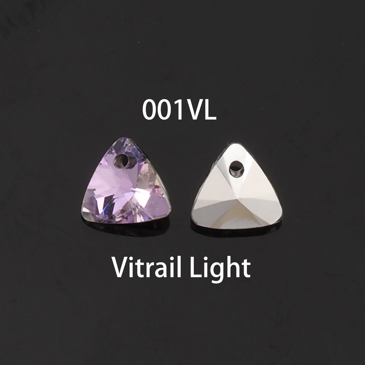1pcs Triangle Crystal Pendant Crystal AB Rhinestones for DIY Craft Jewelry Making Supply