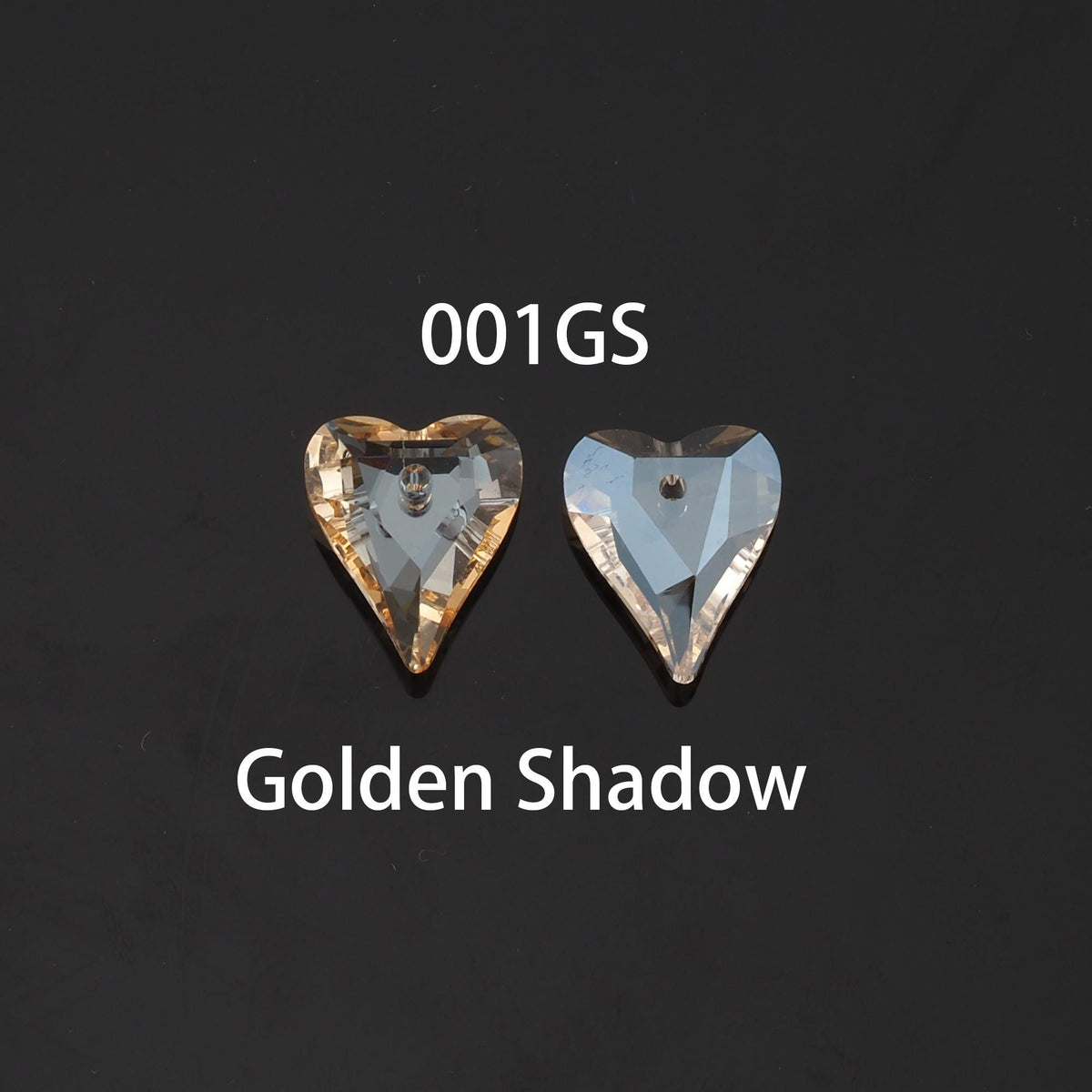 Gold Filled Crystal Heart Charm Pendant for Jewelry Making