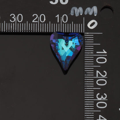 Gold Filled Crystal Heart Charm Pendant for Jewelry Making