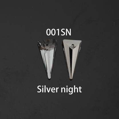 1pcs Triangle Crystal Pendant Crystal AB Rhinestones for DIY Craft Jewelry Making Supply