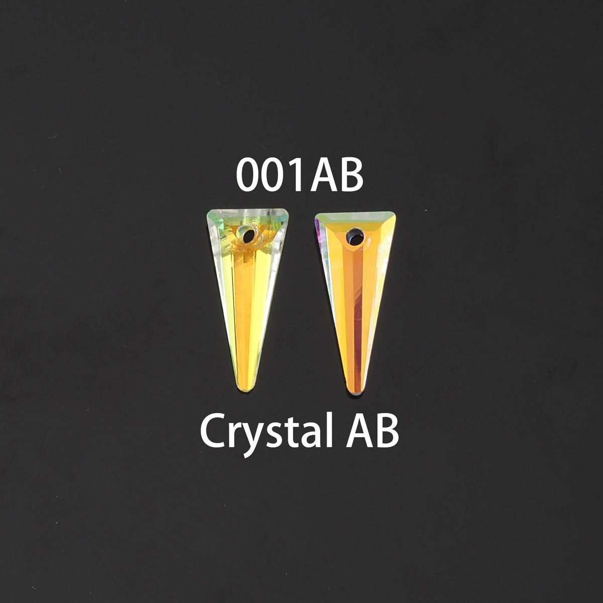 1pcs Triangle Crystal Pendant Crystal AB Rhinestones for DIY Craft Jewelry Making Supply