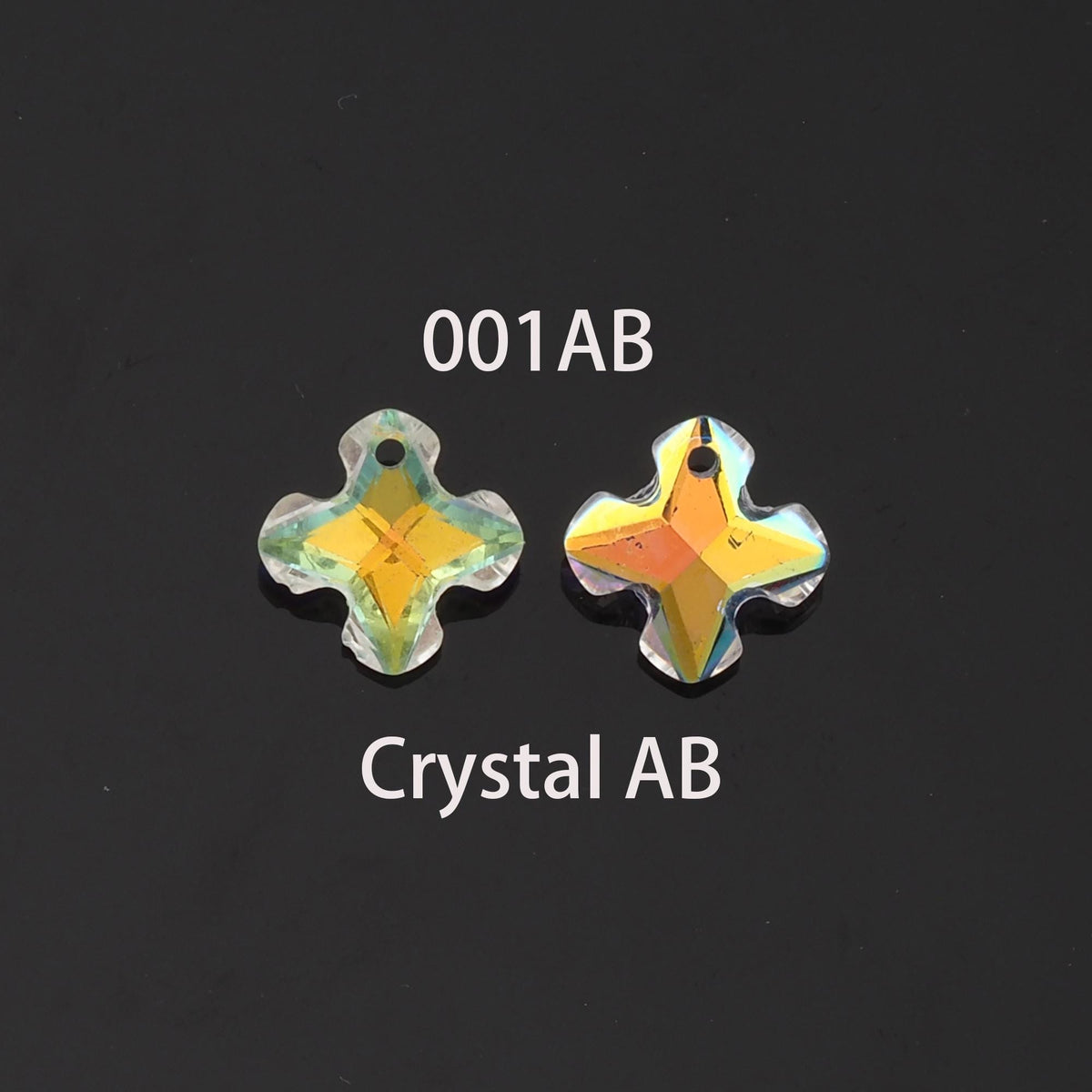 1pcs Cross Crystal Pendant Crystal AB Rhinestones for DIY Craft Jewelry Making Supply