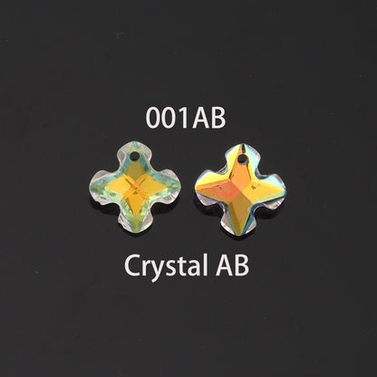 1pcs Cross Crystal Pendant Crystal AB Rhinestones for DIY Craft Jewelry Making Supply