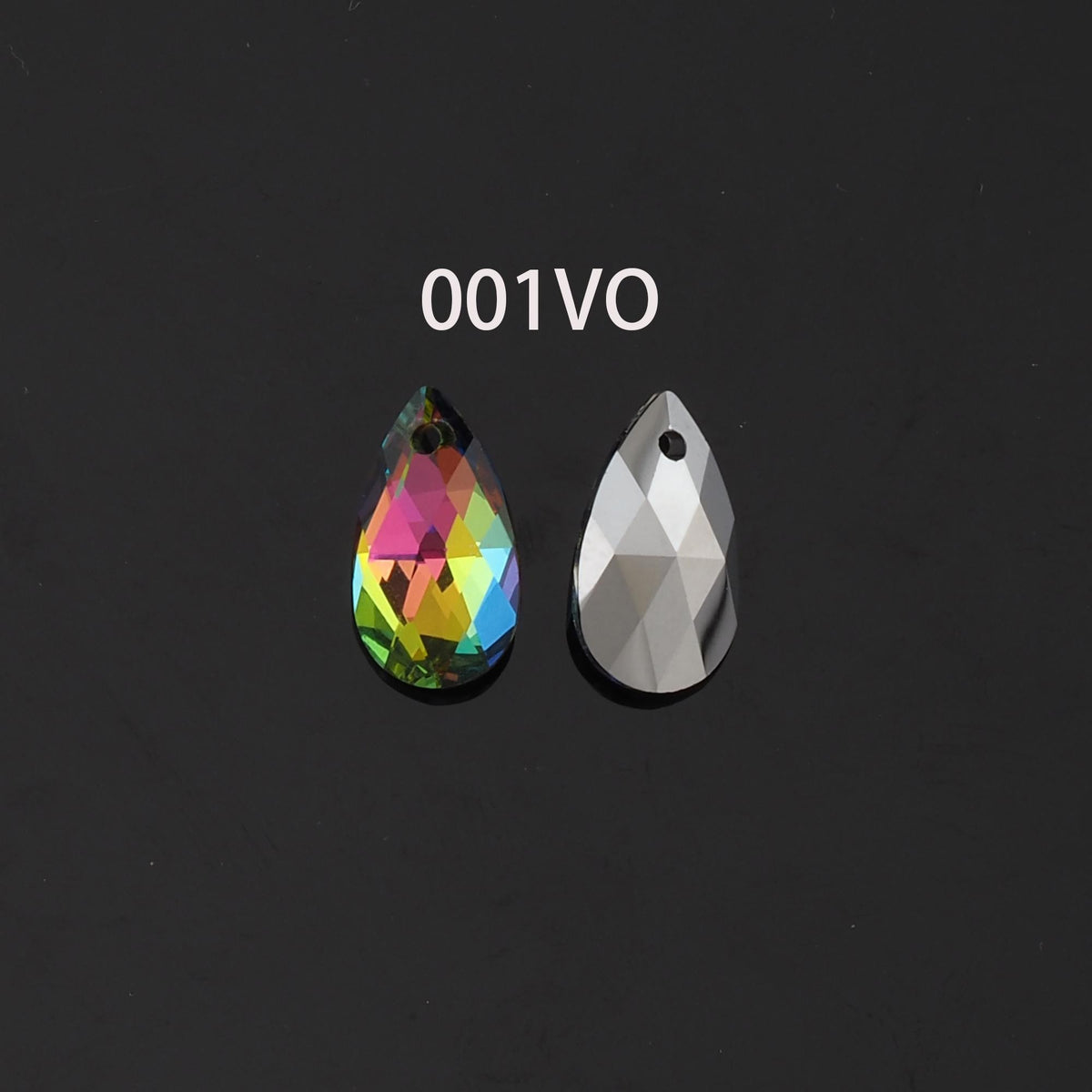 Gold Filled Crystal Teardrop Charm Pendant for Jewelry Making
